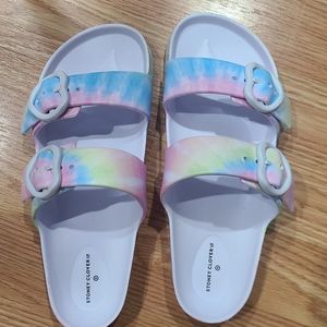 Stoney Clover Tie dye slides size 5 never used brand new no tags